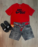 Kit Camisa Nike + Bermuda Jogador + Chinelo Nk